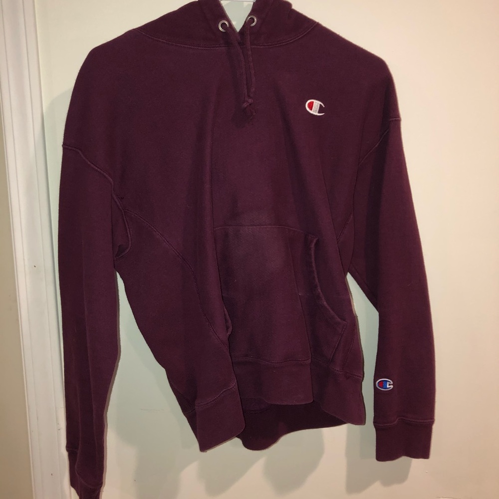Burgundy Champion hoodie